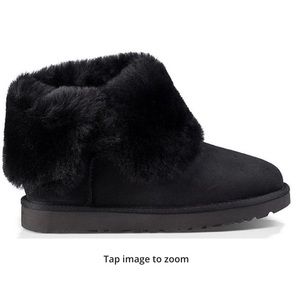 UGG Boots Bailey Button II Suede Water-Repellent Cold Weather Boots Shearling